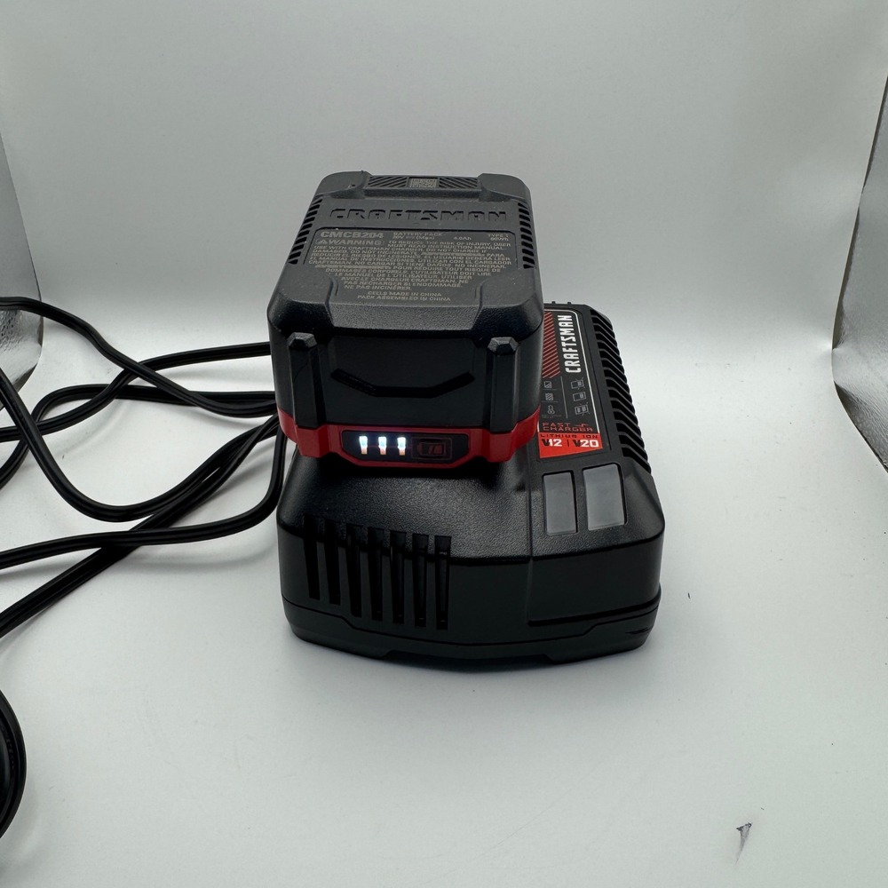 Craftsman V20 4.0Ah Lithium Ion Battery CMCB204 and Fast Charger CMCB104 Set